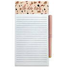 Pink Abstract Magnetic To Do List Notepad and Pen image number 1