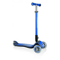 Blue Globber Elite Deluxe 3 Wheel Scooter