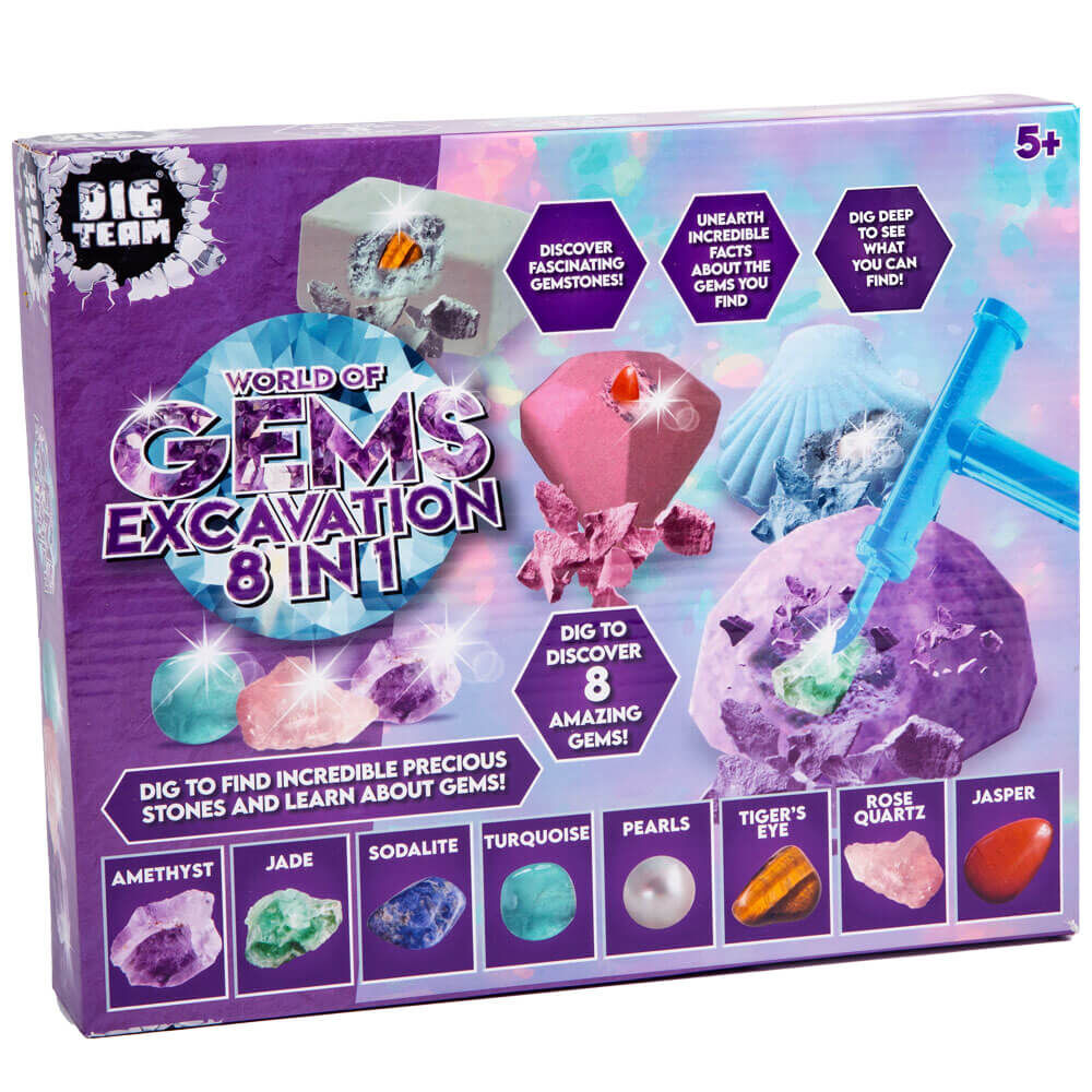8 In 1 World of Gems Excavation Kit From 3.50 GBP | The Works