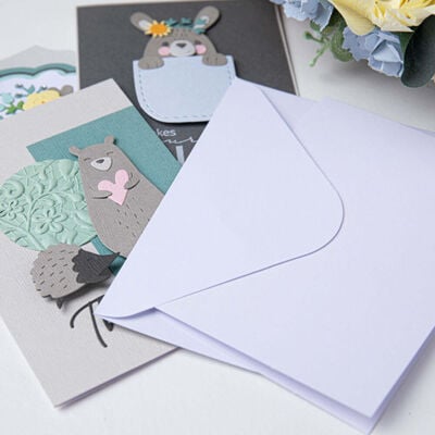 Sizzix White A6 Cards & Envelopes: Pack of 10 image number 3