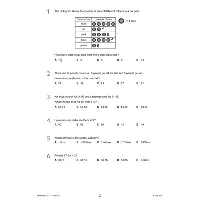 11+ GL Maths Practice Papers: Ages 10-11 image number 2
