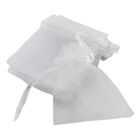 White Organza Bags - Pack Of 8 image number 1