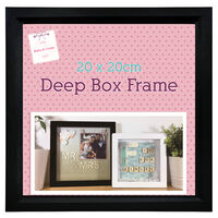 Black Deep Box Frame - 20cm x 20cm