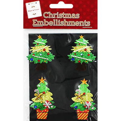 Christmas Tree Embellishments: Pack of 4 image number 1