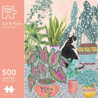 Cat & Plants 500 Piece Jigsaw Puzzle