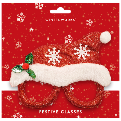 Festive Santa Glasses image number 1