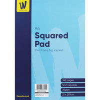 Works Essentials A4 Squared Paper Pad