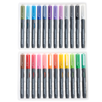 Crawford & Black Acrylic Brush Pen Set: Pack of 24
