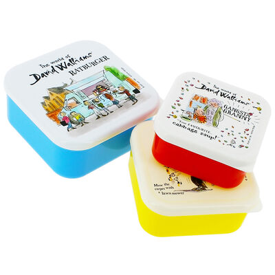 The World of David Walliams Stackable Storage Boxes: Set of 3 image number 1