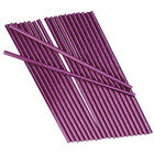 Pink Foil Paper Straws - 25 Pack image number 2