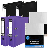 Lever Arch & Punch Pockets Bundle