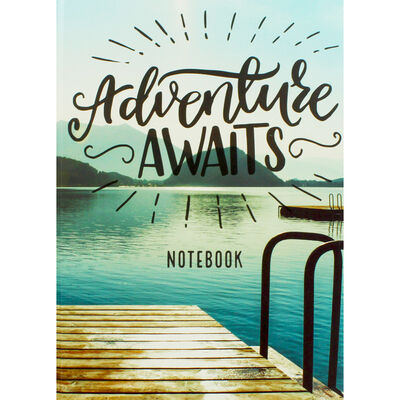 A4 Casebound Adventure Awaits Plain Notebook image number 1
