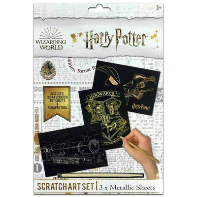 Harry Potter Scratch Art Set: Pack of 3 image number 1