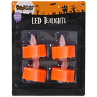 Halloween LED Tealights: Pack of 4 image number 1