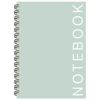 A5 Wiro Blue Grey Notebook