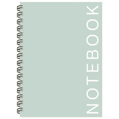 A5 Wiro Blue Grey Notebook image number 1