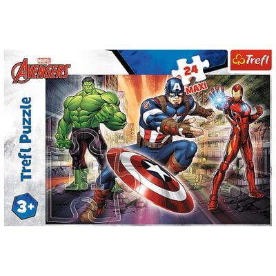 Marvel In the World of Avengers 24 Piece Maxi Jigsaw Puzzle image number 1