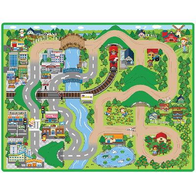 PlayWorks Mini City Rolling Play Mat image number 1
