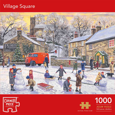 Village Square 1000 Piece Jigsaw Puzzle image number 1