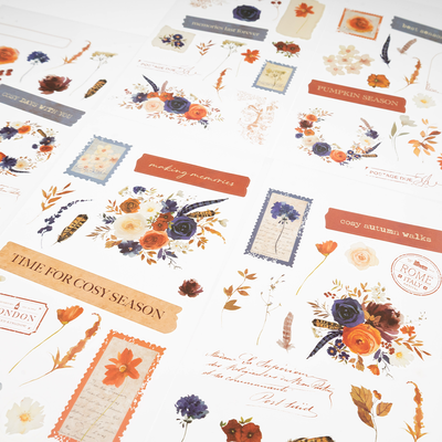 Autumn Bloom Clear Stickers: Pack of 100 image number 3