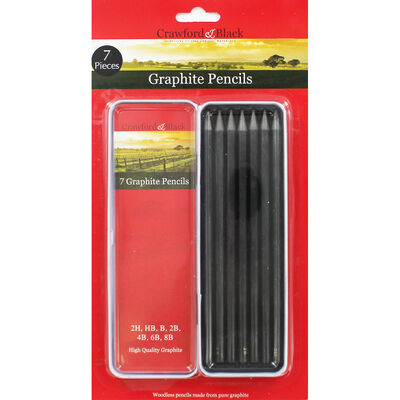 Pure Graphite Pencils - Pack of 7 image number 1