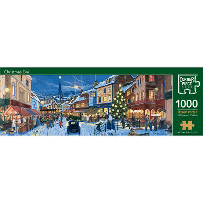 Christmas Eve 1000 Piece Panoramic Jigsaw Puzzle image number 1