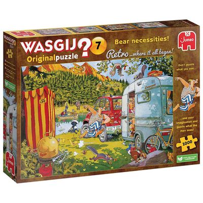 Wasgij Retro Original 7 Bear Necessities 1000 Piece Jigsaw Puzzle image number 1