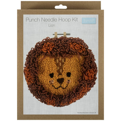 Punch Needle Hoop Kit: Lion image number 1