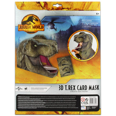 Jurassic World Dominion 3D T-Rex Card Mask image number 3