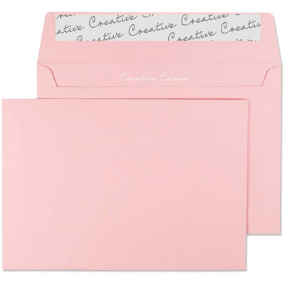 Pink C6 Wallet Self Seal Envelopes Pack Of 25 image number 1