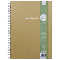 A4 Kraft Plain White Notebook
