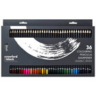 Crawford & Black Colouring Pencils & Sharpener: Pack of 36 image number 1