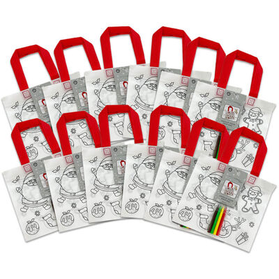 Colour Your Own Christmas Bag Bundle: Pack of 12 image number 1