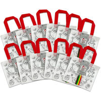 Colour Your Own Christmas Bag Bundle: Pack of 12