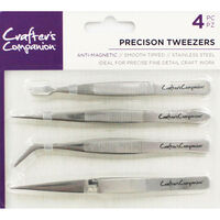 Crafters Companion Precision Tweezers - 4 Pack