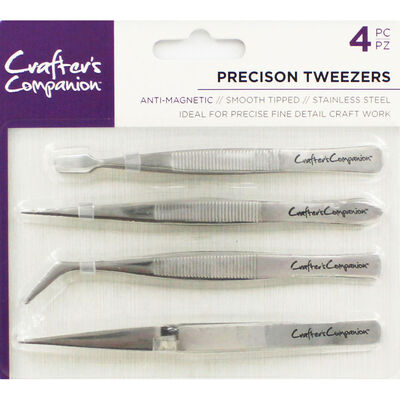 Crafters Companion Precision Tweezers - 4 Pack image number 1