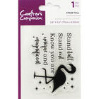 Crafters Companion Clear Acrylic Stamp - Stand Tall image number 1