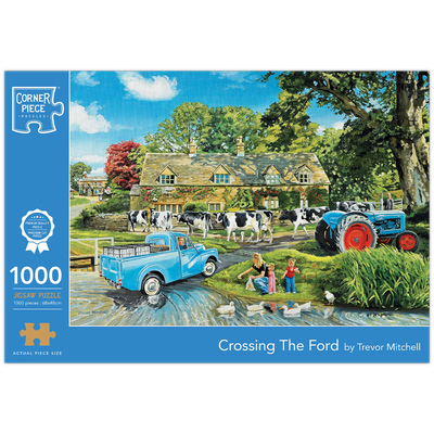 Crossing The Ford 1000 Piece Jigsaw Puzzle image number 1