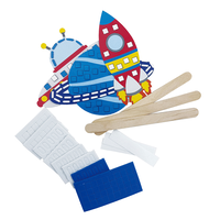 Make Your Own Space Mosaic Art Sticks