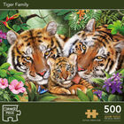 Tiger Family 500 Piece Jigsaw Puzzle image number 1