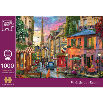 Paris Street Scene 1000 Piece Jigsaw Puzzle image number 1