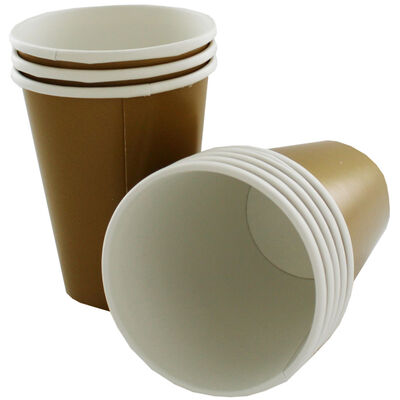 Gold Paper Cups - 8 Pack image number 2