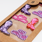 Cowgirl Boot 3D Gem Stickers: Pack of 8 image number 2
