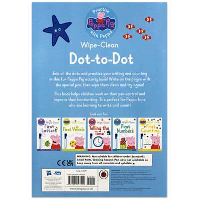 Peppa Pig: Wipe-Clean Dot-to-Dot By Peppa Pig | The Works