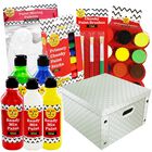 Grey White Star Collapsible Storage Box & Painting Essentials Bundle image number 1