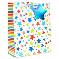 Large Rainbow Stars Gift Bag: Assorted