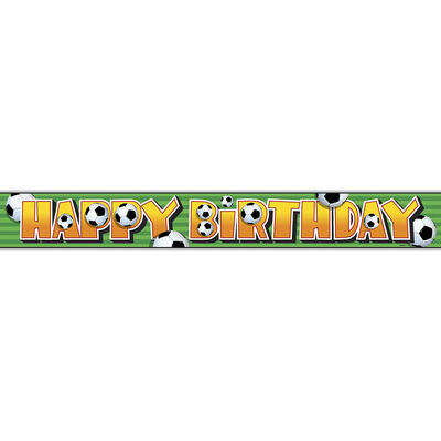 3D Football Birthday Foil Banner image number 1