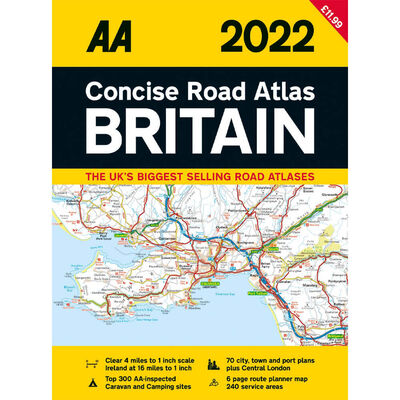 AA Concise Road Atlas Britain 2022 image number 1