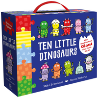 Ten Little Dinosaurs: Book and Jigsaw