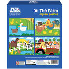 PlayWorks On The Farm 4-in-1 Jigsaw Puzzle Set image number 2